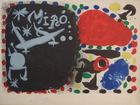 石版画 Miró - Japan 1966 (handsigned proof on vellum before letter)