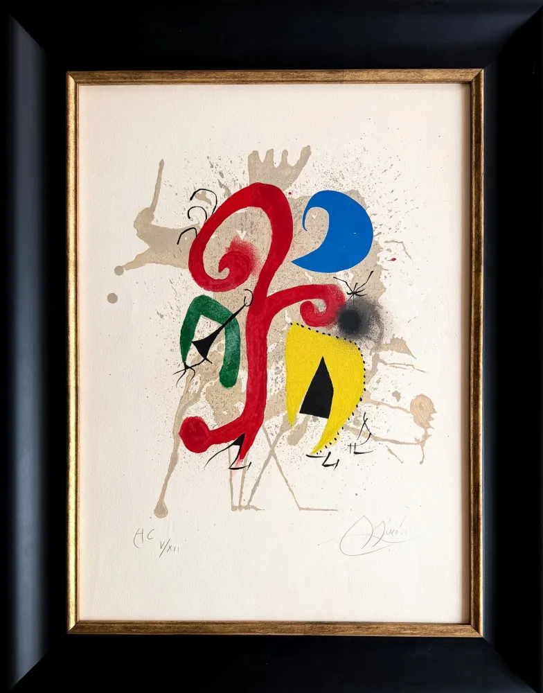 石版画 Miró - JARDIN AU CLAIR DE LUNE