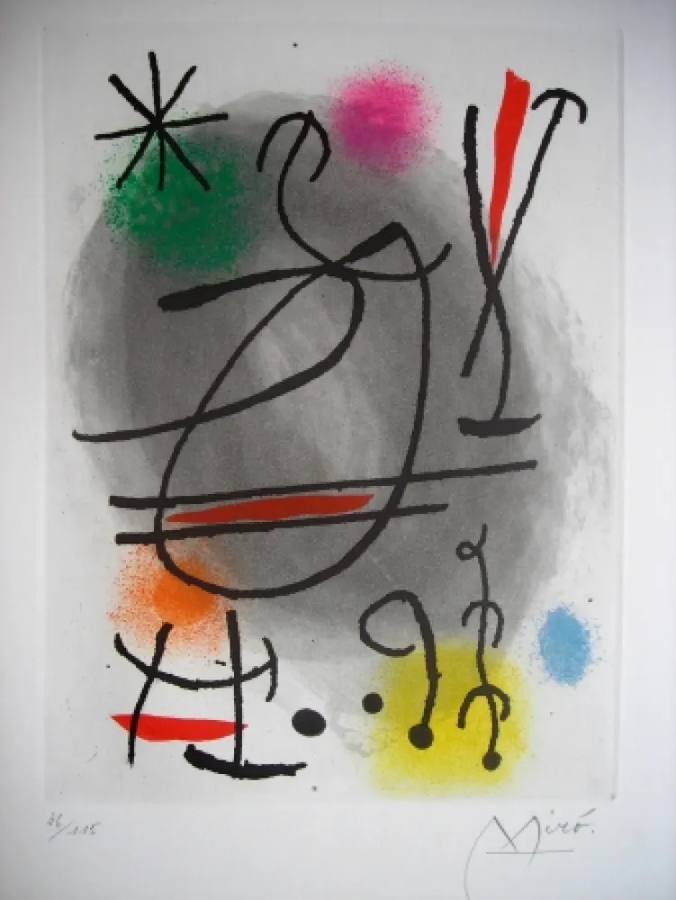 蚀刻飞尘法 Miró - Jean Cassou: vingt-deux poèms