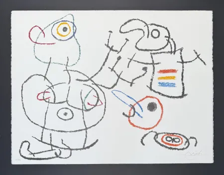 石版画 Miró - Joan Mirò (1893-1983) - Ubu aux Baléares - Color lithograph - 1971
