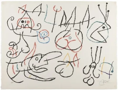 石版画 Miró - Joan Miró (1893 - 1983) - Ubu aux Baléares - Color lithograph - 1971