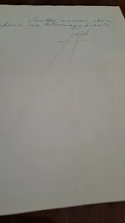 无技术 Miró -  Joan Miró Exceptional unpublished autograph letter on fine wove embossed stationery from Miró to Madeleine de Harting, with a huge artistic signature (with original envelope)