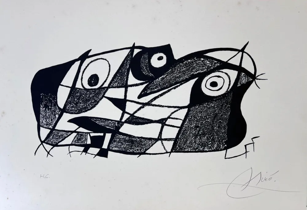 石版画 Miró - Joan Miró. Fotoscop 