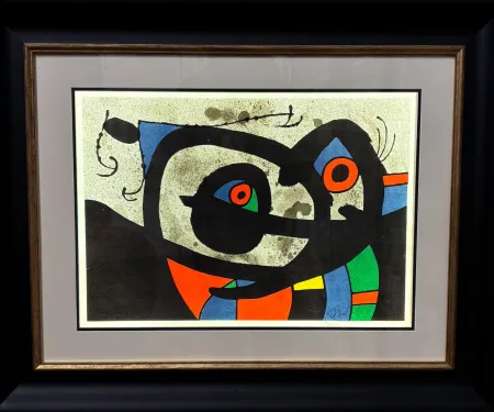 石版画 Miró - Joan Mirò(1893–1983 ) - El legarto de las plumas de oro (Le lèzard aux plumes d'or) -Lithograph on Japanese paper - 1971