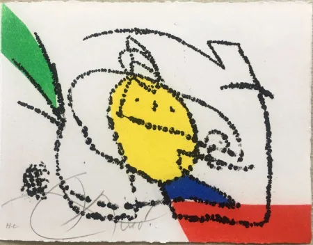 插图书 Miró - Jordi de Sant Jordi : CHANSON DES CONTRAIRES. Une gravure signée de Joan Miró (1976).