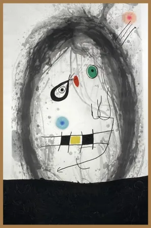 金刚砂版画 Miró - “L’ Exile Noir”