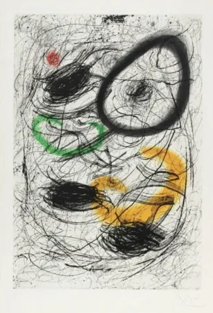 蚀刻飞尘法 Miró - La chevelure De Bérénice II