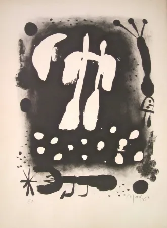 石版画 Miró - La clé des champs 