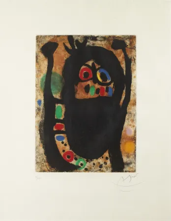 蚀刻飞尘法 Miró - La Femme aux Bijoux