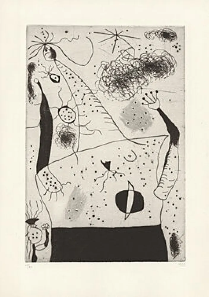 干刻版画 Miró - 