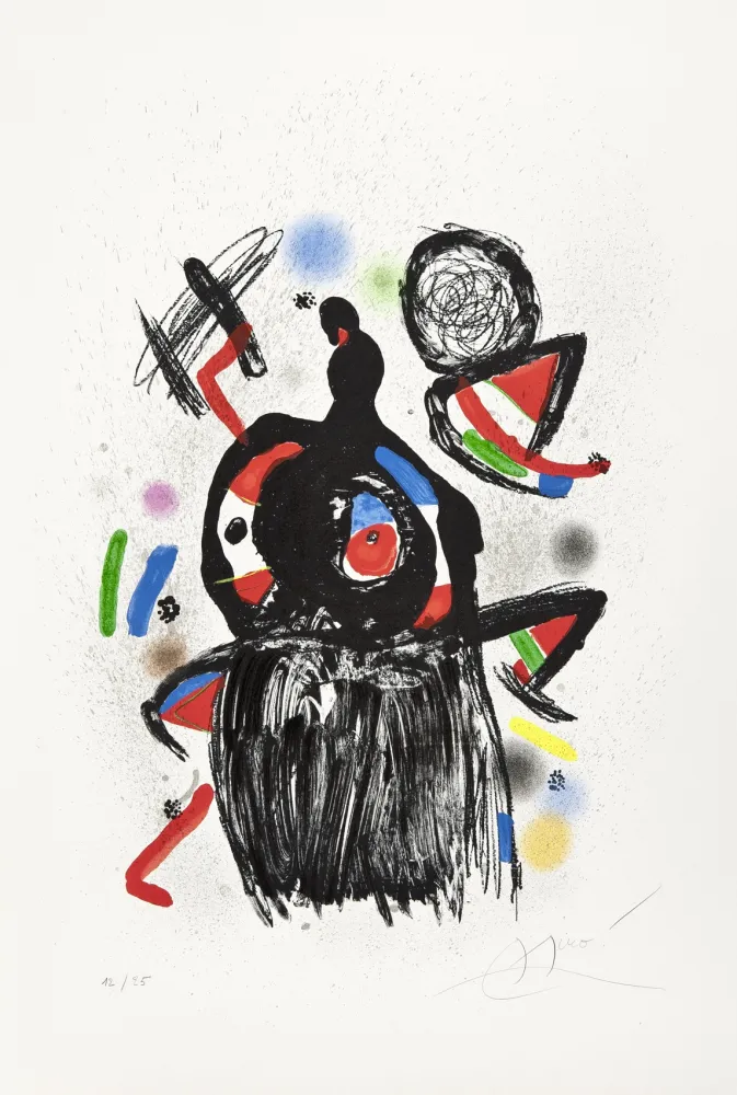石版画 Miró - La Jeteuse de sorts 