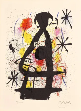 石版画 Miró - La lune près de paraître (The Moon About to Appear)