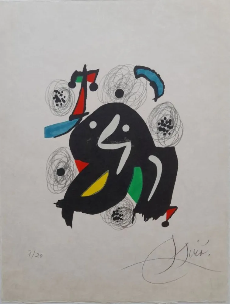 石版画 Miró - La mélodie acide 