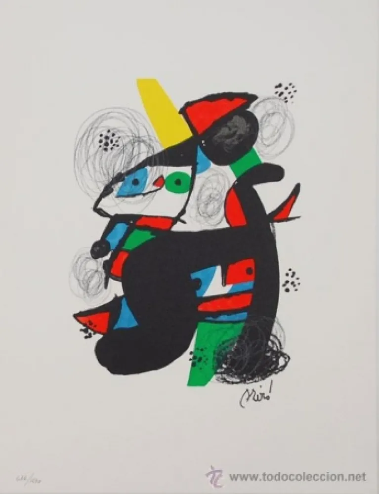 石版画 Miró - La Melodie Acide 