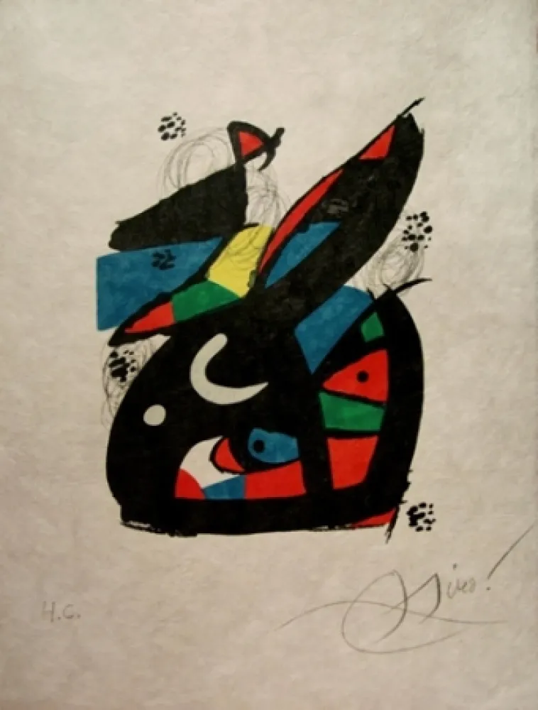 石版画 Miró - La Melodie Acide 
