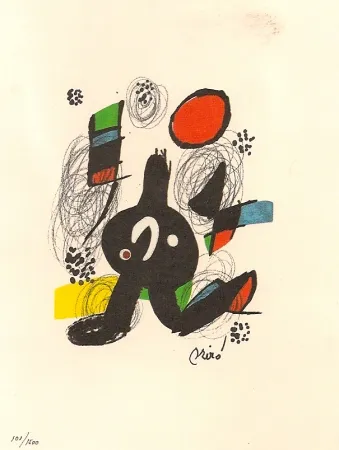 石版画 Miró - La Melodie Acide 