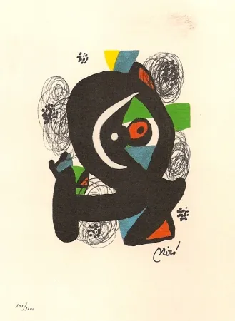 石版画 Miró - La Melodie Acide 
