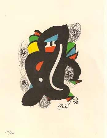 石版画 Miró - La Melodie Acide 