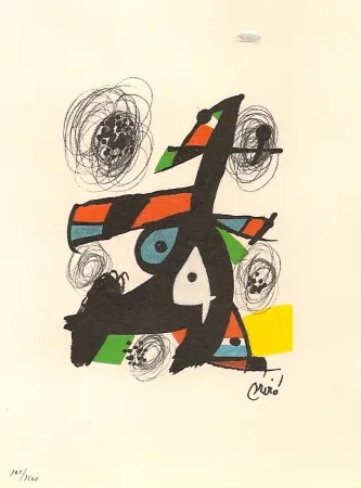 石版画 Miró - La Melodie Acide 