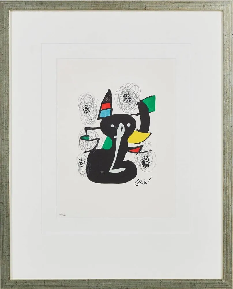 石版画 Miró - La Mélodie Acide, Planche III