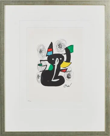 石版画 Miró - La Mélodie Acide, Planche III