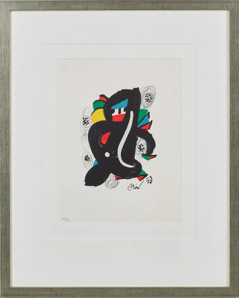 石版画 Miró - La Mélodie Acide, Planche VI