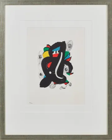 石版画 Miró - La Mélodie Acide, Planche VI