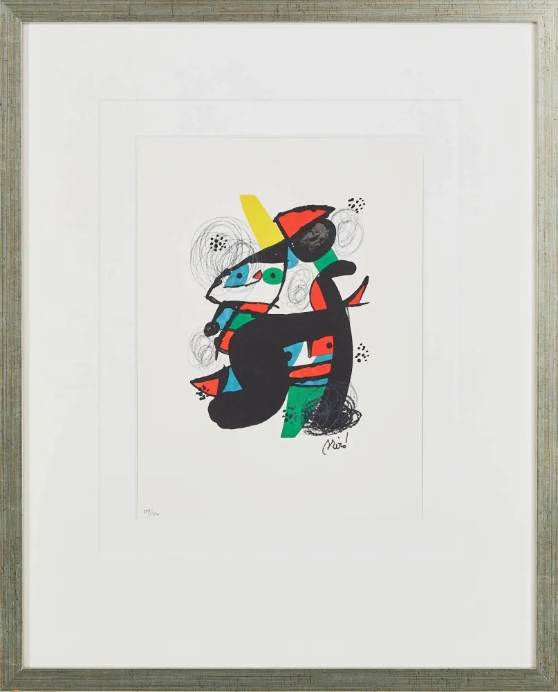 石版画 Miró - La Mélodie Acide, Planche XI