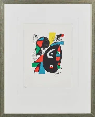 石版画 Miró - La Mélodie Acide, Planche XII
