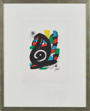 石版画 Miró - La Mélodie Acide, Planche XIV