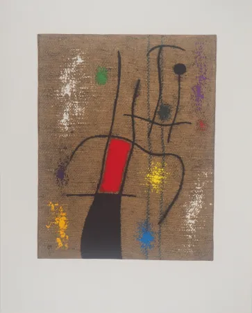 石版画 Miró - La musicienne