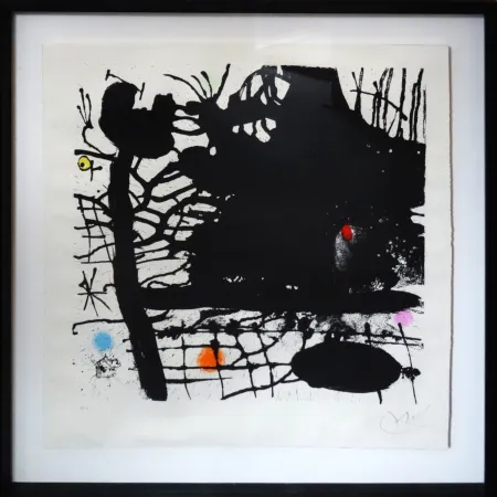 石版画 Miró - La nuit tentaculaire