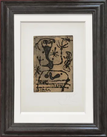 版画 Miró - La Reine des Ombres