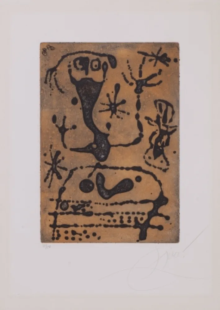 飞尘腐蚀法 Miró - La Reine Des Ombres