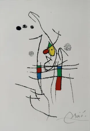 蚀刻飞尘法 Miró - La Spirale 