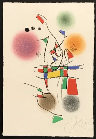 版画 Miró - La Spirale 3
