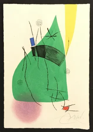 版画 Miró - La Spirale 4