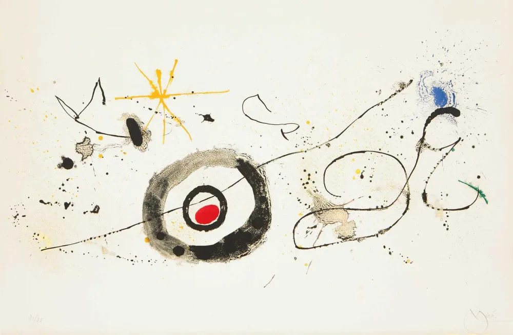 石版画 Miró - La traversée du miroir