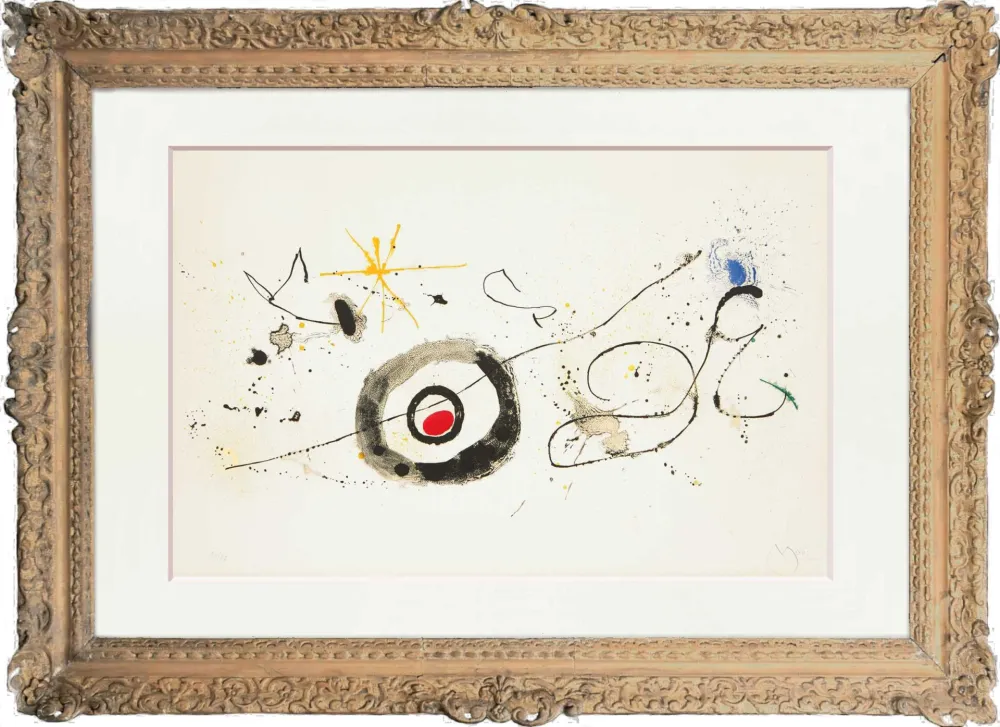 石版画 Miró - La traversée du miroir