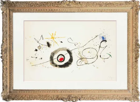 石版画 Miró - La traversée du miroir