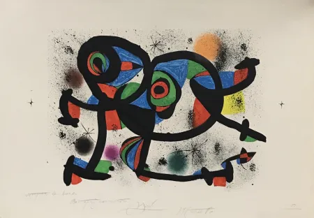 石版画 Miró - La Triple Roue I
