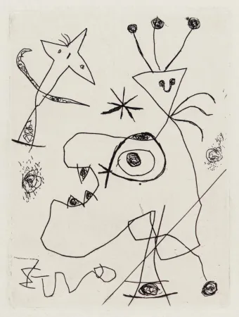 版画 Miró - L'Aigrette