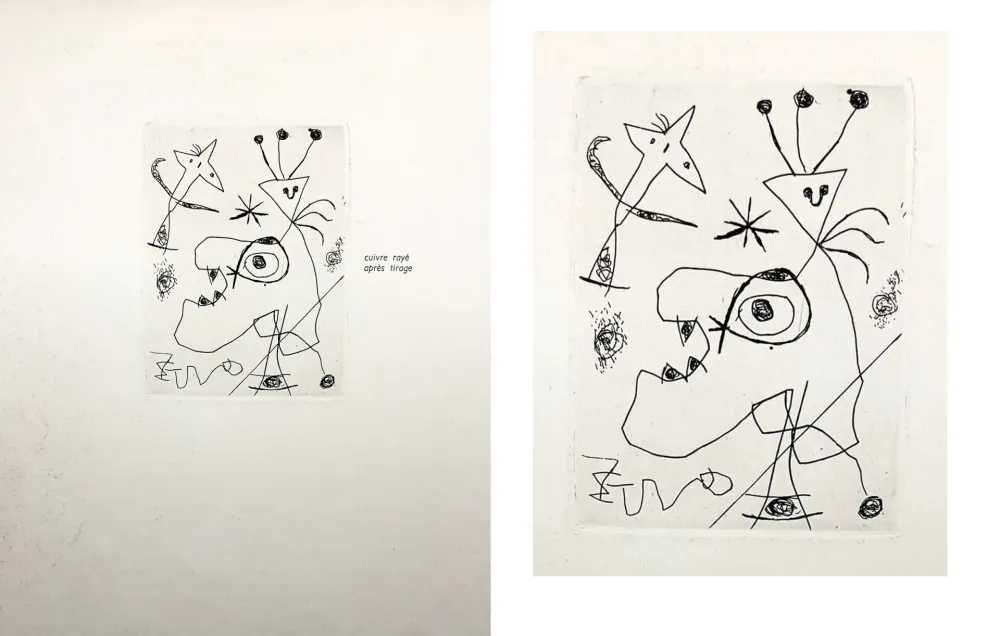 蚀刻版画 Miró - 