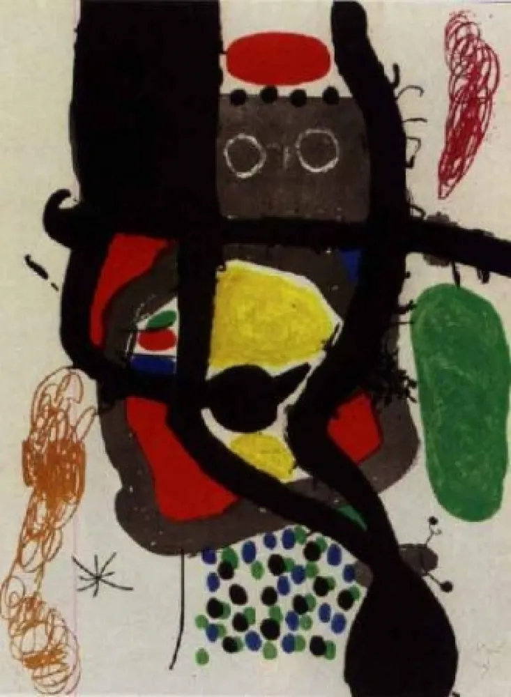 蚀刻飞尘法 Miró - Le Caissier