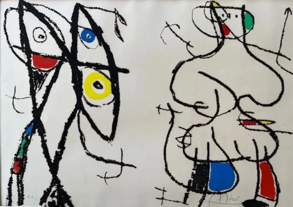 蚀刻飞尘法 Miró - Le courtisan Grotesque VI
