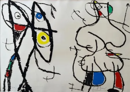 蚀刻飞尘法 Miró - Le courtisan Grotesque VI