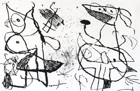 蚀刻飞尘法 Miró - Le Courtisan Grotesque XII
