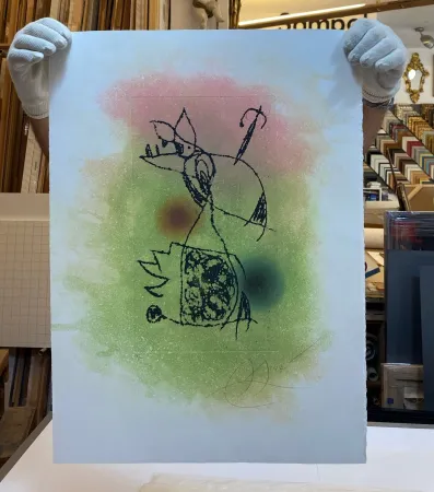 蚀刻飞尘法 Miró - Le criquet