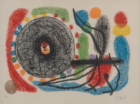 石版画 Miró - Le Lezard aux plumes d'or