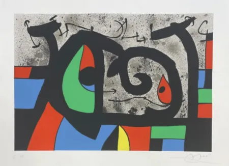 石版画 Miró - Le Lezard aux Plumes D'or